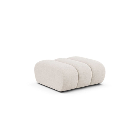 Lupine Pouf aus Chenille in Leichtes Beige (Eden 2 Pearl), 92x95 cm von Micadoni – Bild 3
