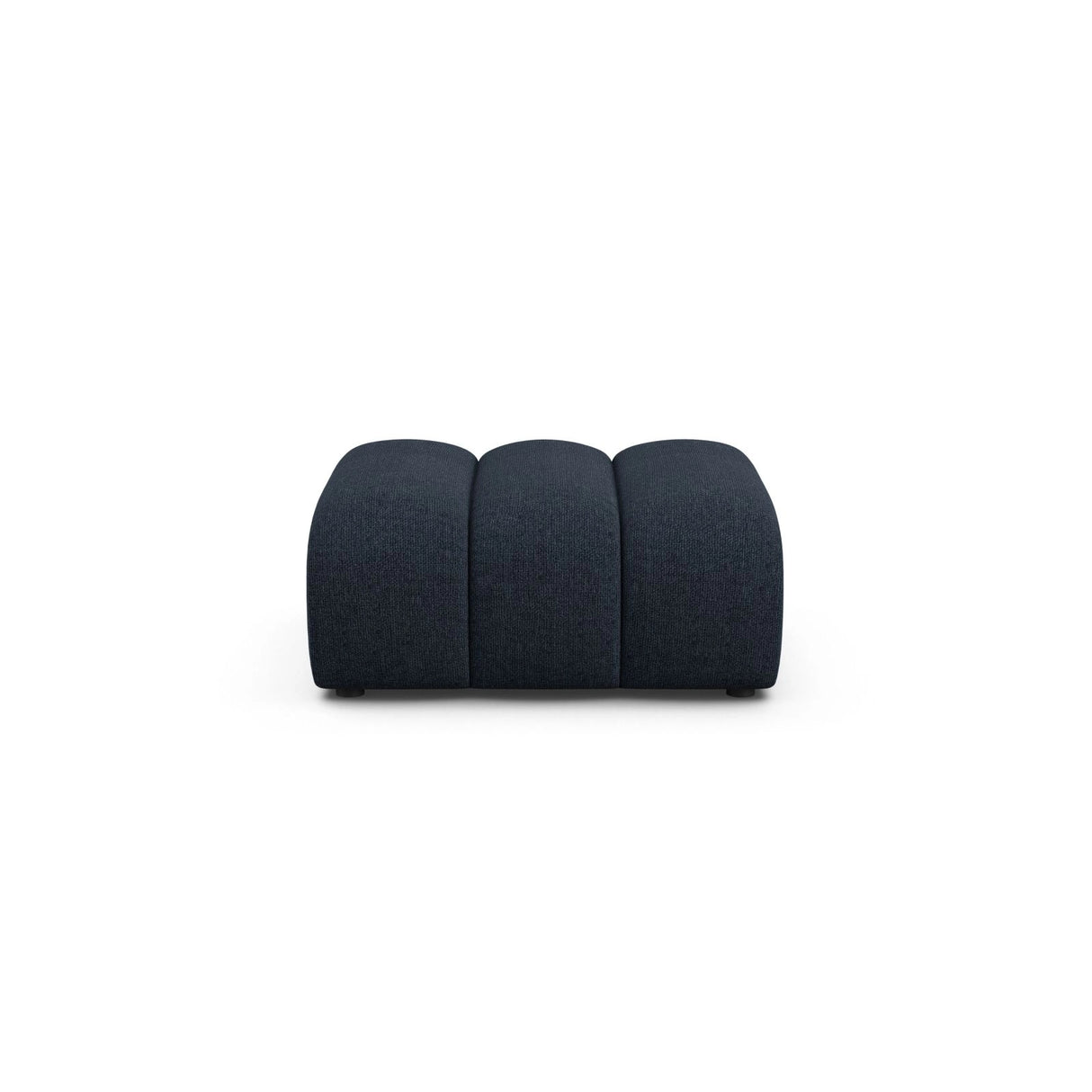 Lupine Pouf aus Chenille in Marineblau (Eden 16 Deep Blue), 92x95 cm von Micadoni – Bild 1