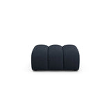 Lupine Pouf aus Chenille in Marineblau (Eden 16 Deep Blue), 92x95 cm von Micadoni – Bild 1