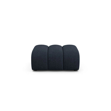 Lupine Pouf aus Chenille in Marineblau (Eden 16 Deep Blue), 92x95 cm von Micadoni – Bild 1