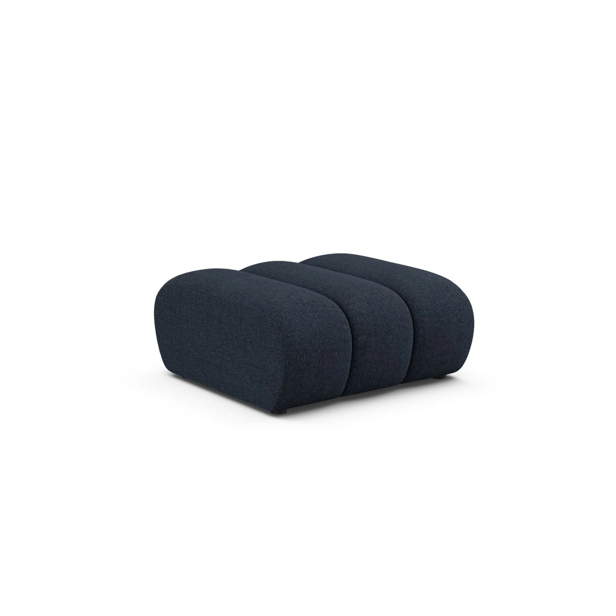 Lupine Pouf aus Chenille in Marineblau (Eden 16 Deep Blue), 92x95 cm von Micadoni – Bild 3