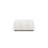 Lupine Pouf aus Samt, Boucle oder Chenille, 92x95 cm von Micadoni – Bild 1