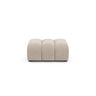 Lupine Pouf aus Samt in Beige (Salvador 1), 92x95 cm von Micadoni – Bild 1