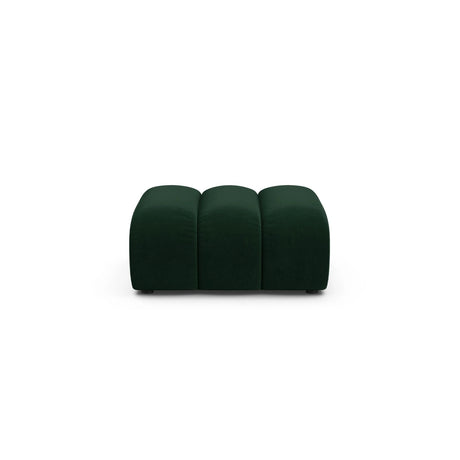 Lupine Pouf aus Samt in Flaschengrün (Salvador 7), 92x95 cm von Micadoni – Bild 1