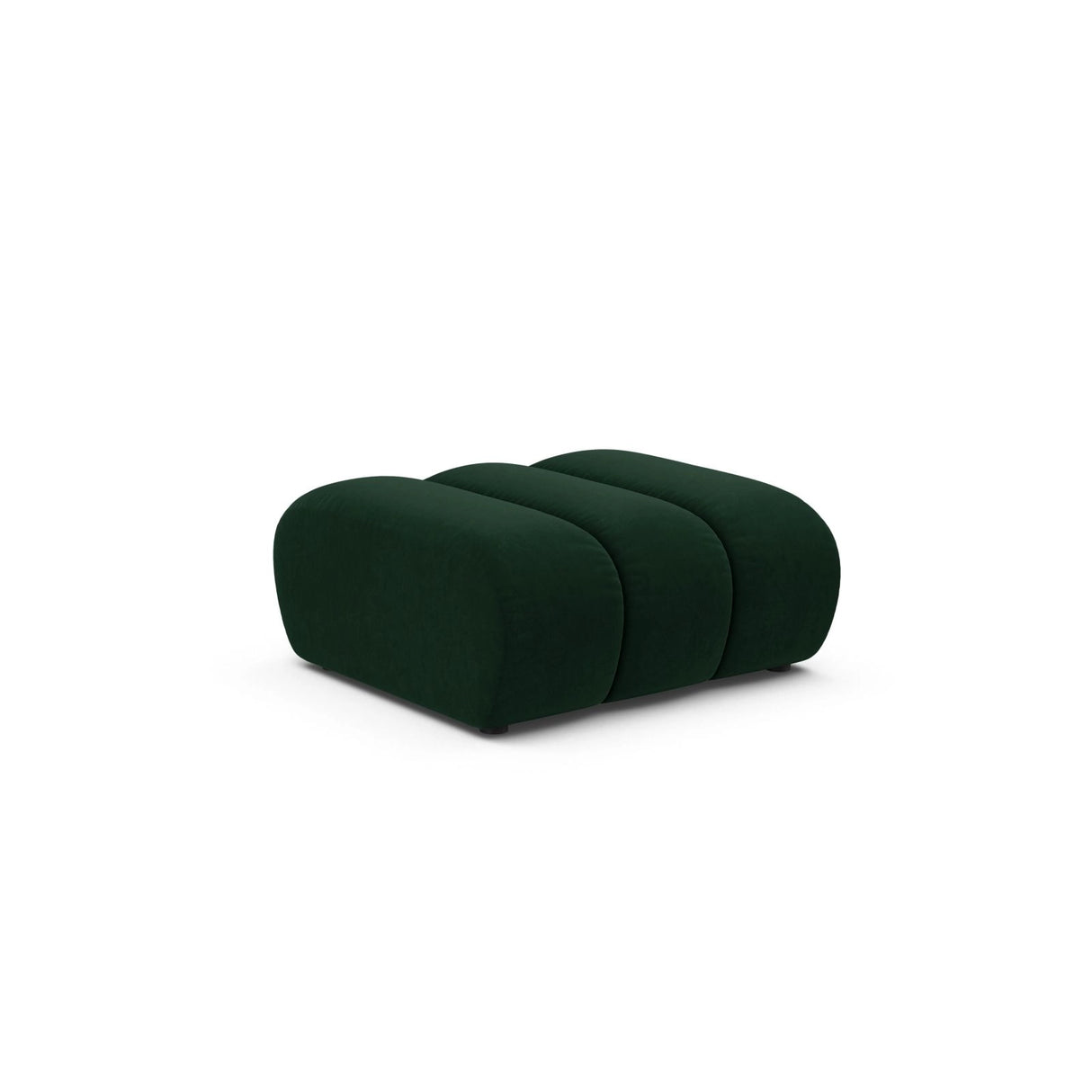 Lupine Pouf aus Samt in Flaschengrün (Salvador 7), 92x95 cm von Micadoni – Bild 3