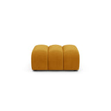 Lupine Pouf aus Samt in Gelb (Salvador 10), 92x95 cm von Micadoni – Bild 1