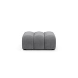 Lupine Pouf aus Samt in Grau (Salvador 17), 92x95 cm von Micadoni – Bild 1