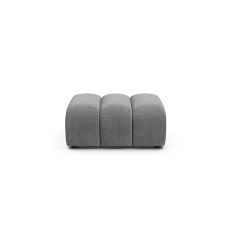 Lupine Pouf aus Samt in Grau (Salvador 17), 92x95 cm von Micadoni – Bild 1