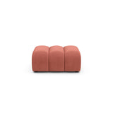 Lupine Pouf aus Samt in Koralle (Salvador 12), 92x95 cm von Micadoni – Bild 1