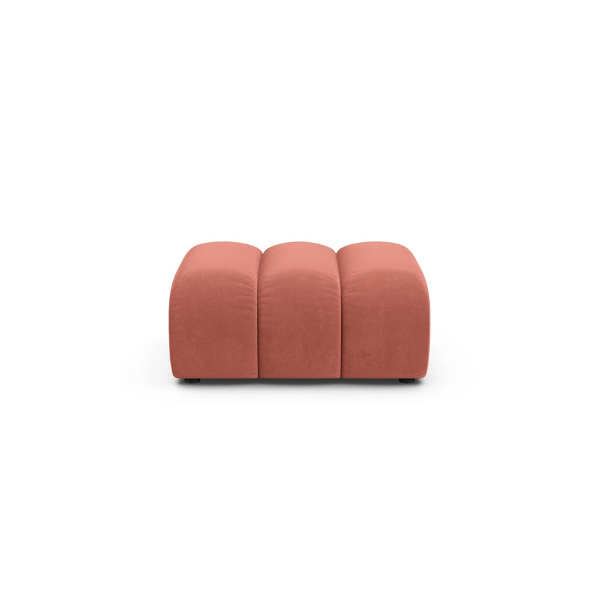 Lupine Pouf aus Samt in Koralle (Salvador 12), 92x95 cm von Micadoni – Bild 1