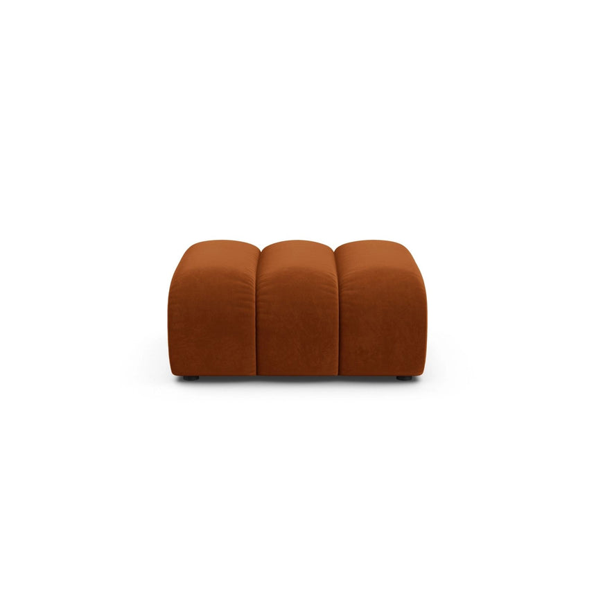 Lupine Pouf aus Samt in Terrakotta (Salvador 14), 92x95 cm von Micadoni – Bild 1