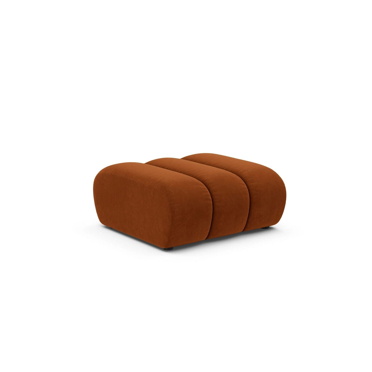 Lupine Pouf aus Samt in Terrakotta (Salvador 14), 92x95 cm von Micadoni – Bild 3