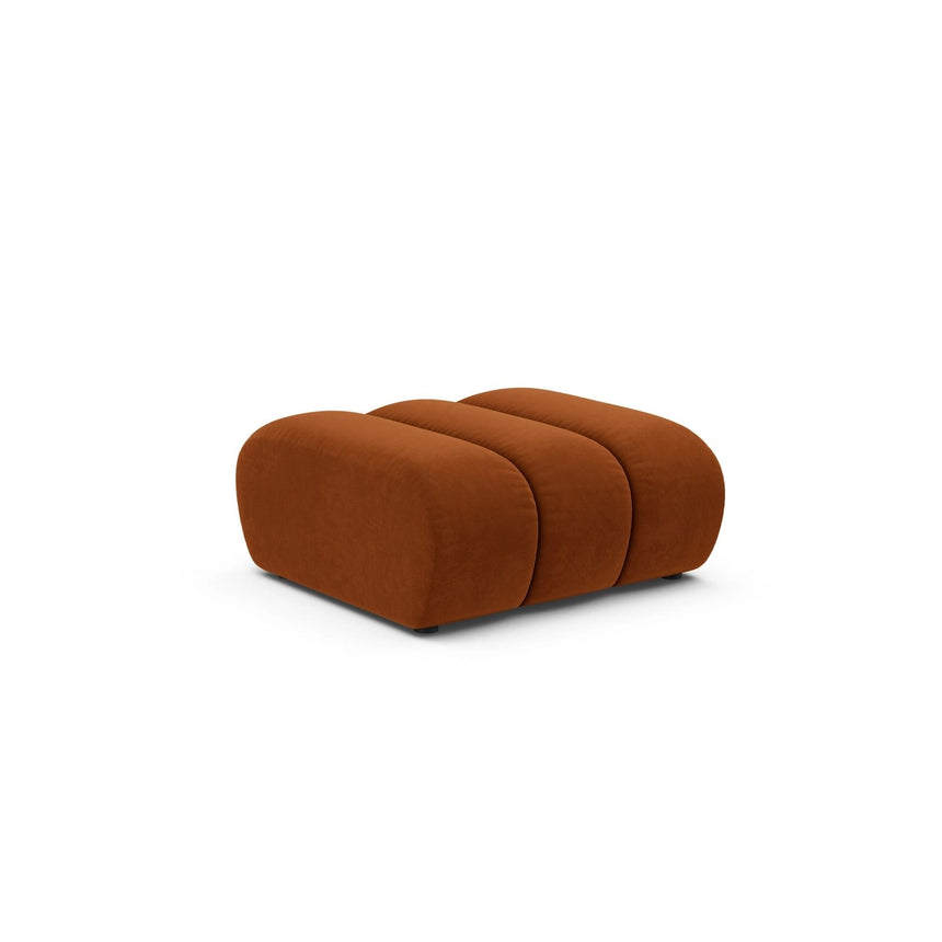 Lupine Pouf aus Samt in Terrakotta (Salvador 14), 92x95 cm von Micadoni – Bild 3