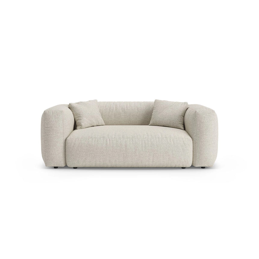 Martina 2-Sitzer Sofa aus Boucle in Beige (Monet Sand), 200x106 cm von Micadoni – Bild 1