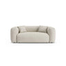 Martina 2-Sitzer Sofa aus Boucle in Beige (Monet Sand), 200x106 cm von Micadoni – Bild 1