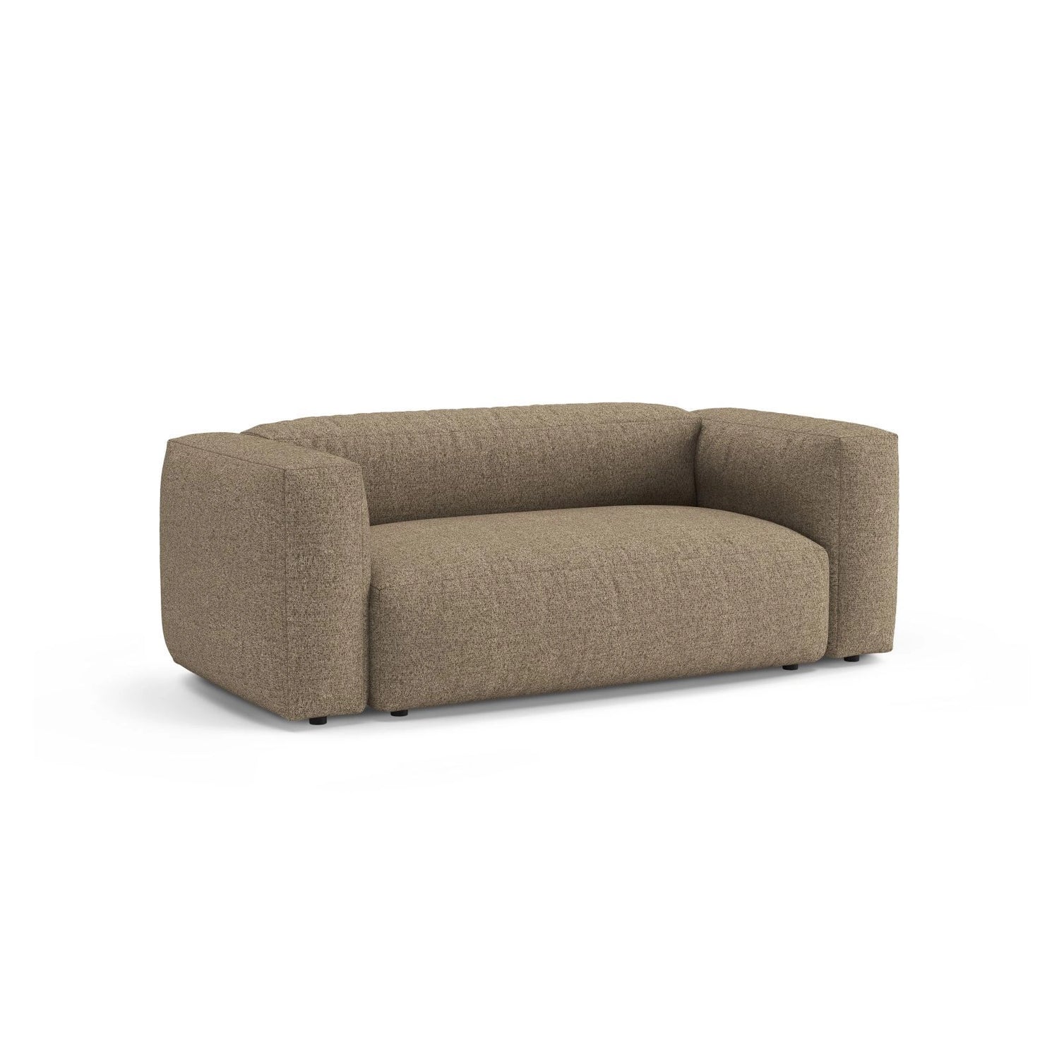 Martina 2-Sitzer Sofa aus Boucle in Cappuccino (Monet Cappucino), 200x106 cm von Micadoni – Bild 4