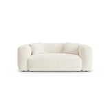 Martina 2-Sitzer Sofa aus Boucle in Elfenbein (Monet Nata), 200x106 cm von Micadoni – Bild 1