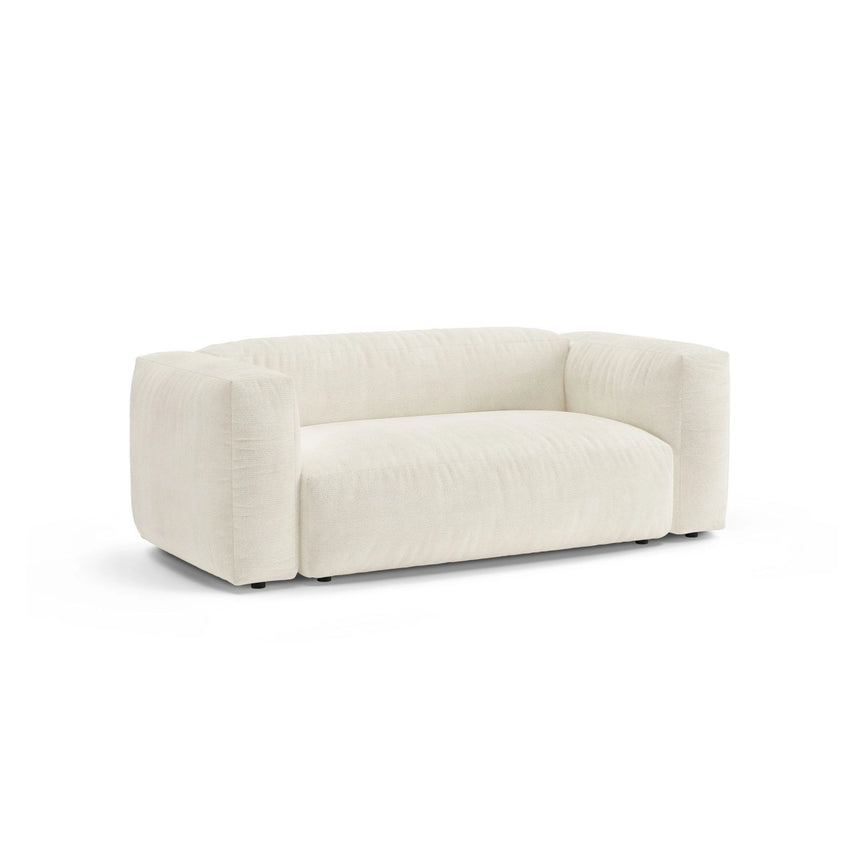 Martina 2-Sitzer Sofa aus Boucle in Elfenbein (Monet Nata), 200x106 cm von Micadoni – Bild 4