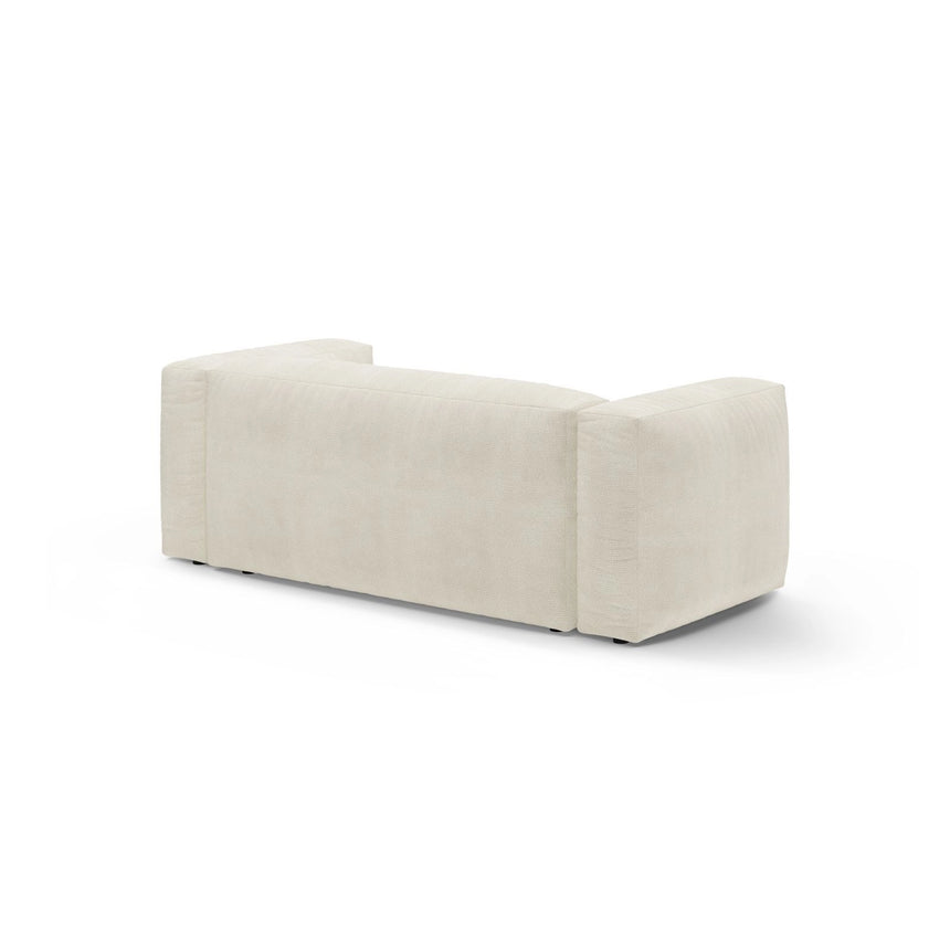Martina 2-Sitzer Sofa aus Boucle in Elfenbein (Monet Nata), 200x106 cm von Micadoni – Bild 5