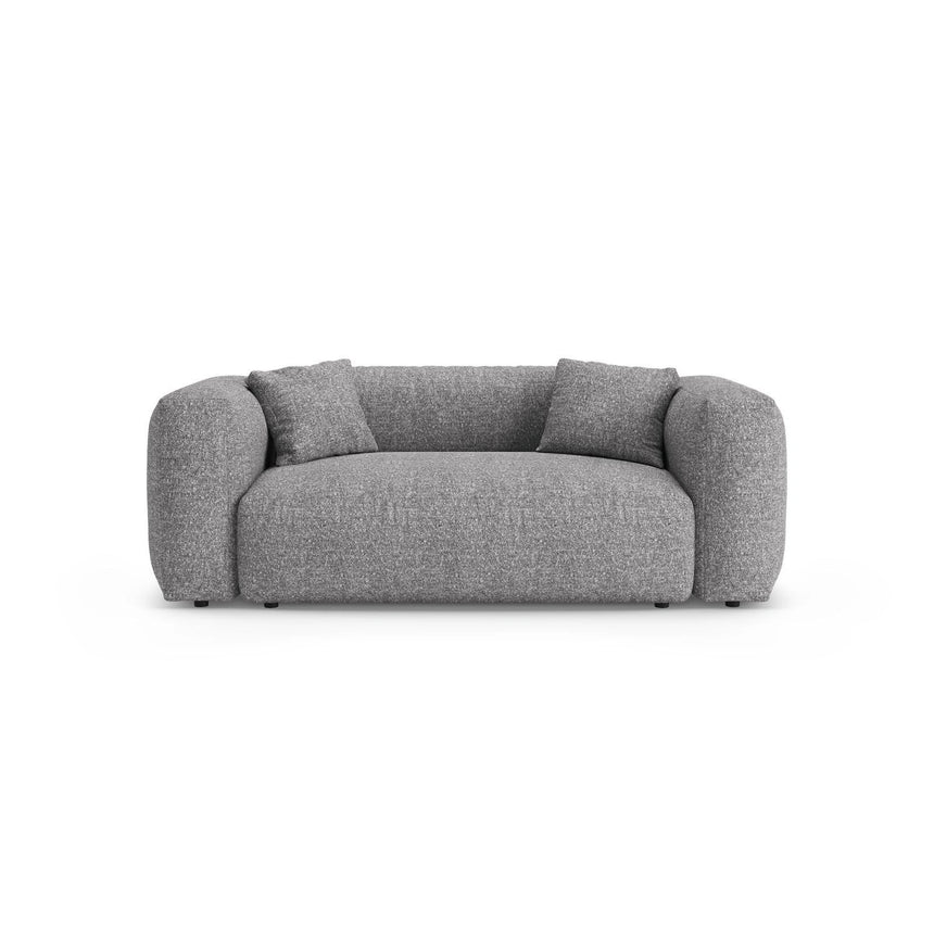 Martina 2-Sitzer Sofa aus Boucle in Graphit (Monet Graphite), 200x106 cm von Micadoni – Bild 1