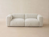 Martina 2-Sitzer Sofa aus Boucle in Graphit (Monet Graphite), 200x106 cm von Micadoni – Bild 3