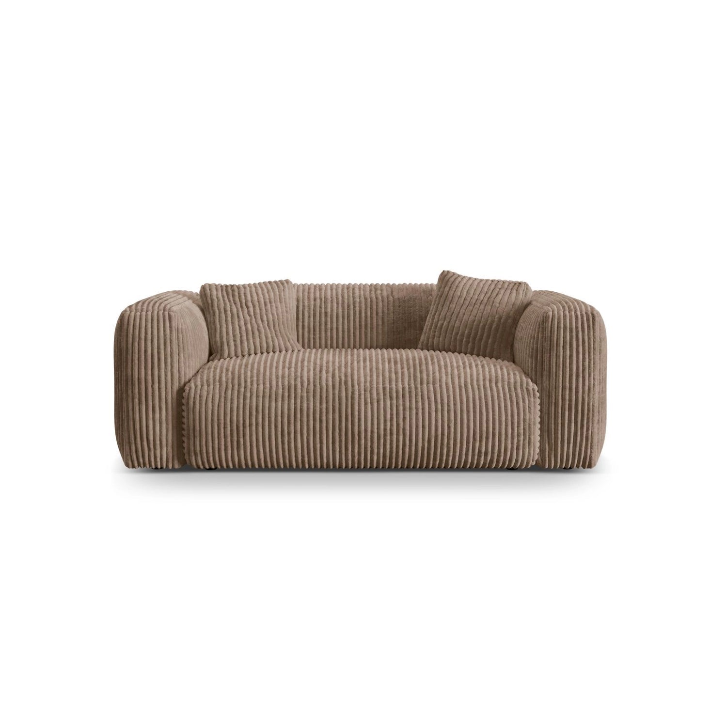 Martina 2-Sitzer Sofa aus Cord in Acorn (Tilia 17), 200x106 cm von Micadoni – Bild 1