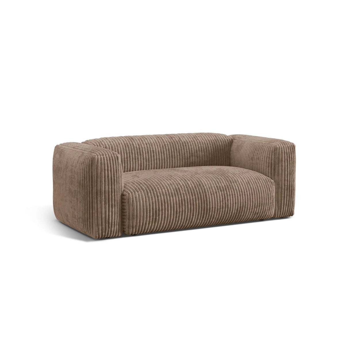Martina 2-Sitzer Sofa aus Cord in Acorn (Tilia 17), 200x106 cm von Micadoni – Bild 4