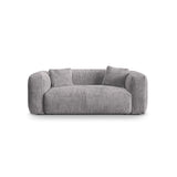 Martina 2-Sitzer Sofa aus Cord in Hellgrau (Tilia 86), 200x106 cm von Micadoni – Bild 1