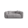 Martina 2-Sitzer Sofa aus Cord in Hellgrau (Tilia 86), 200x106 cm von Micadoni – Bild 1