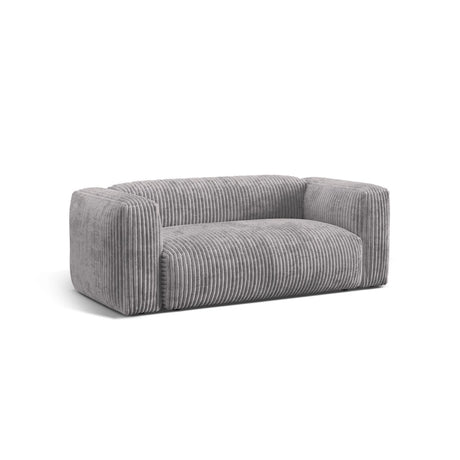 Martina 2-Sitzer Sofa aus Cord in Hellgrau (Tilia 86), 200x106 cm von Micadoni – Bild 4