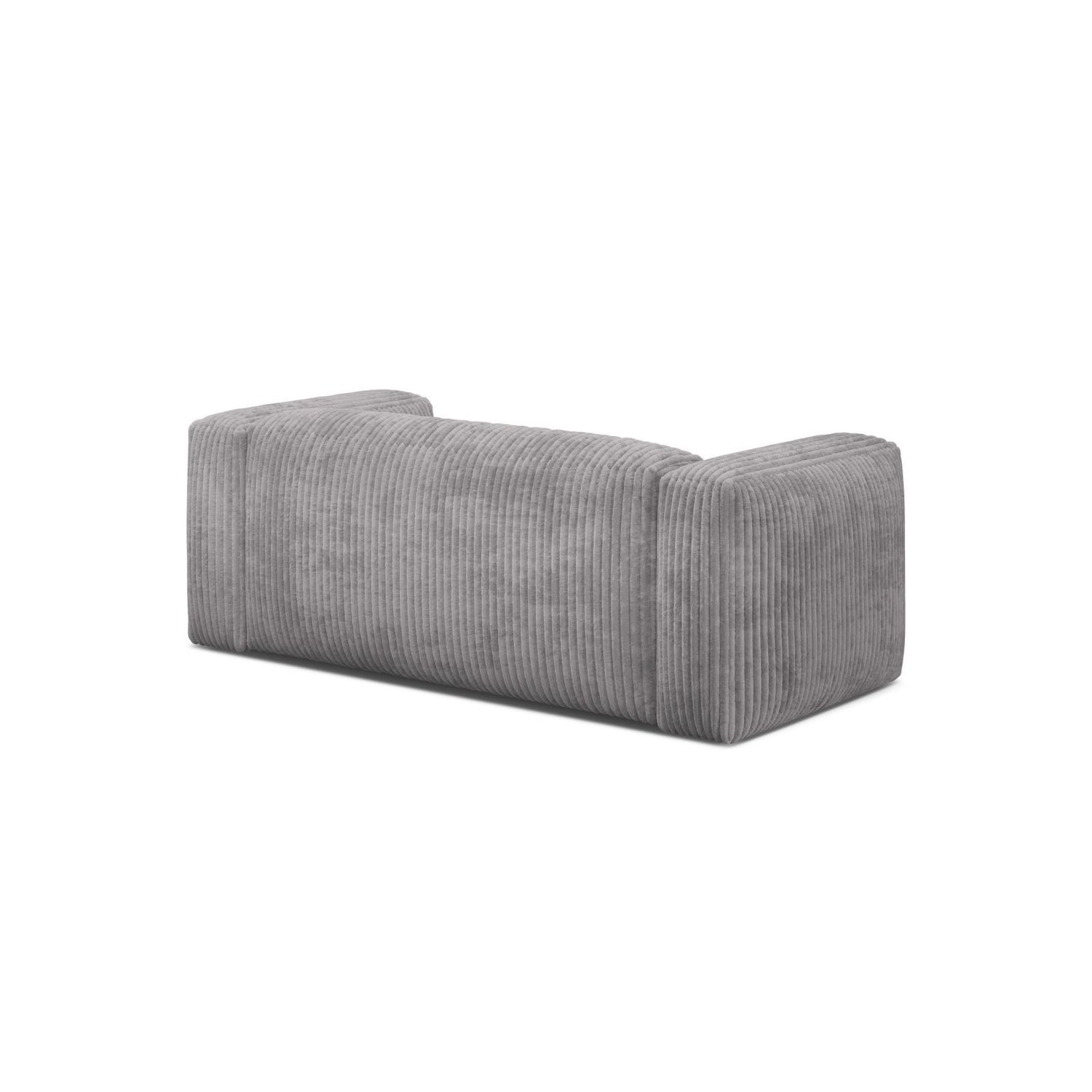 Martina 2-Sitzer Sofa aus Cord in Hellgrau (Tilia 86), 200x106 cm von Micadoni – Bild 5
