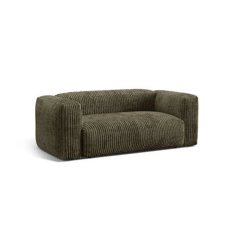 Martina 2-Sitzer Sofa aus Cord in Moosgrün (Tilia 37), 200x106 cm von Micadoni – Bild 4