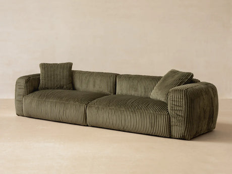 Martina 2-Sitzer Sofa aus Cord in Ziegel (Tilia 52), 200x106 cm von Micadoni – Bild 3