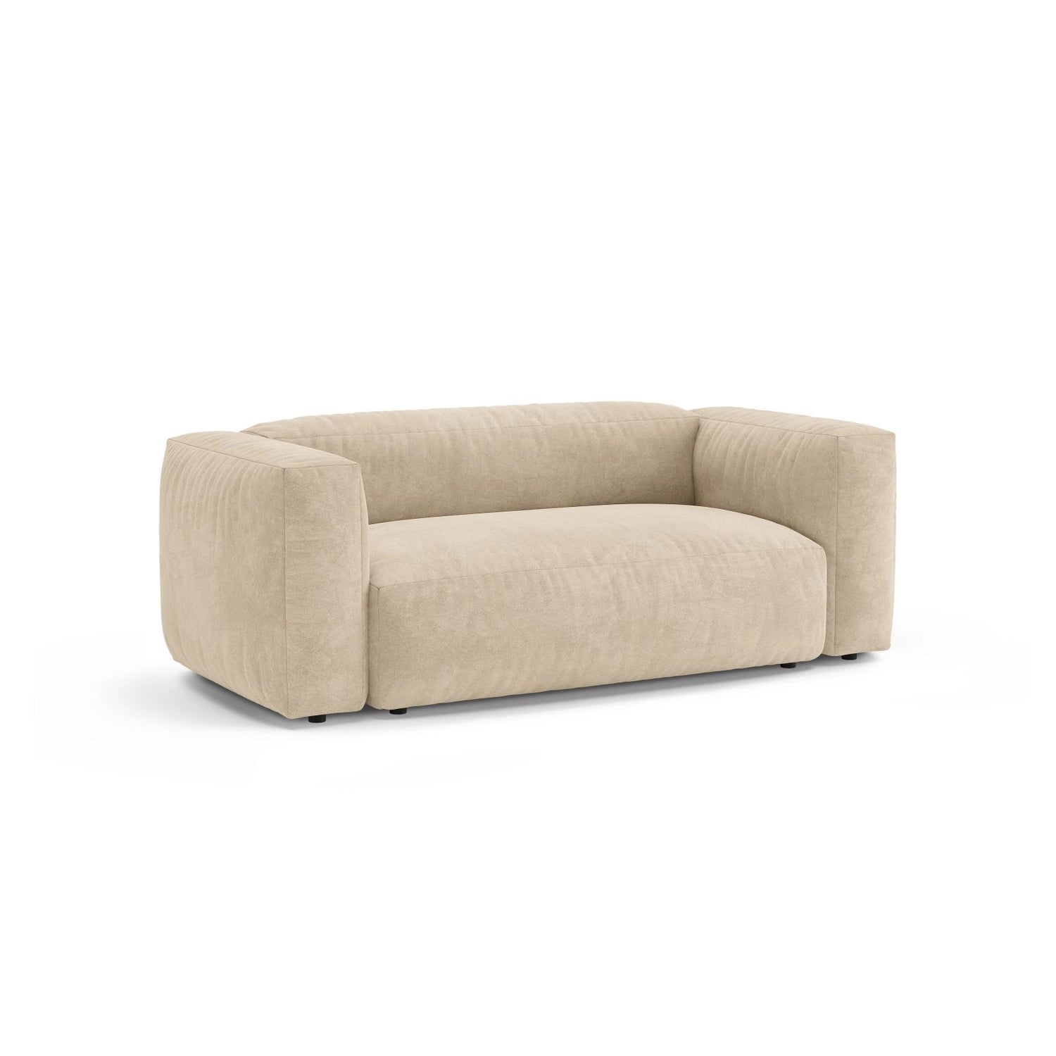 Martina 2-Sitzer Sofa aus Samt, Cord, Boucle oder Strukturstoff, 200x106 cm von Micadoni – Bild 4