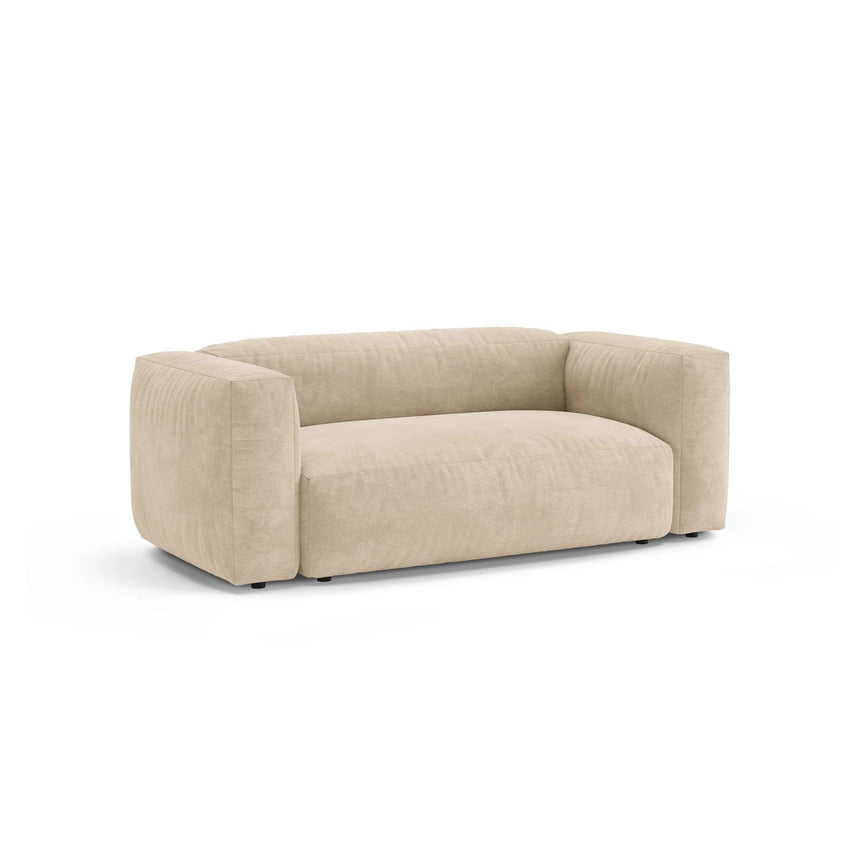 Martina 2-Sitzer Sofa aus Samt, Cord, Boucle oder Strukturstoff, 200x106 cm von Micadoni – Bild 4