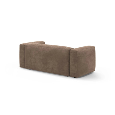 Martina 2-Sitzer Sofa aus Samt in Dunkelbeige (Vogue 3), 200x106 cm von Micadoni – Bild 5