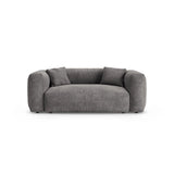 Martina 2-Sitzer Sofa aus Samt in Grau (Vogue 15), 200x106 cm von Micadoni – Bild 1