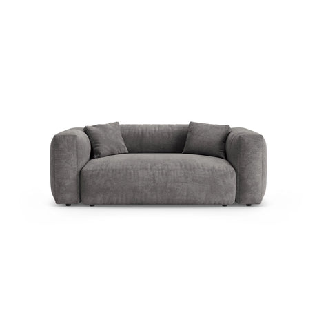 Martina 2-Sitzer Sofa aus Samt in Grau (Vogue 15), 200x106 cm von Micadoni – Bild 1
