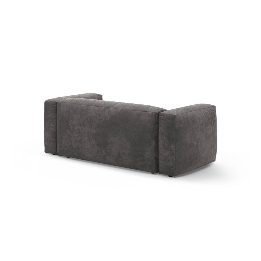 Martina 2-Sitzer Sofa aus Samt in Grau (Vogue 15), 200x106 cm von Micadoni – Bild 5