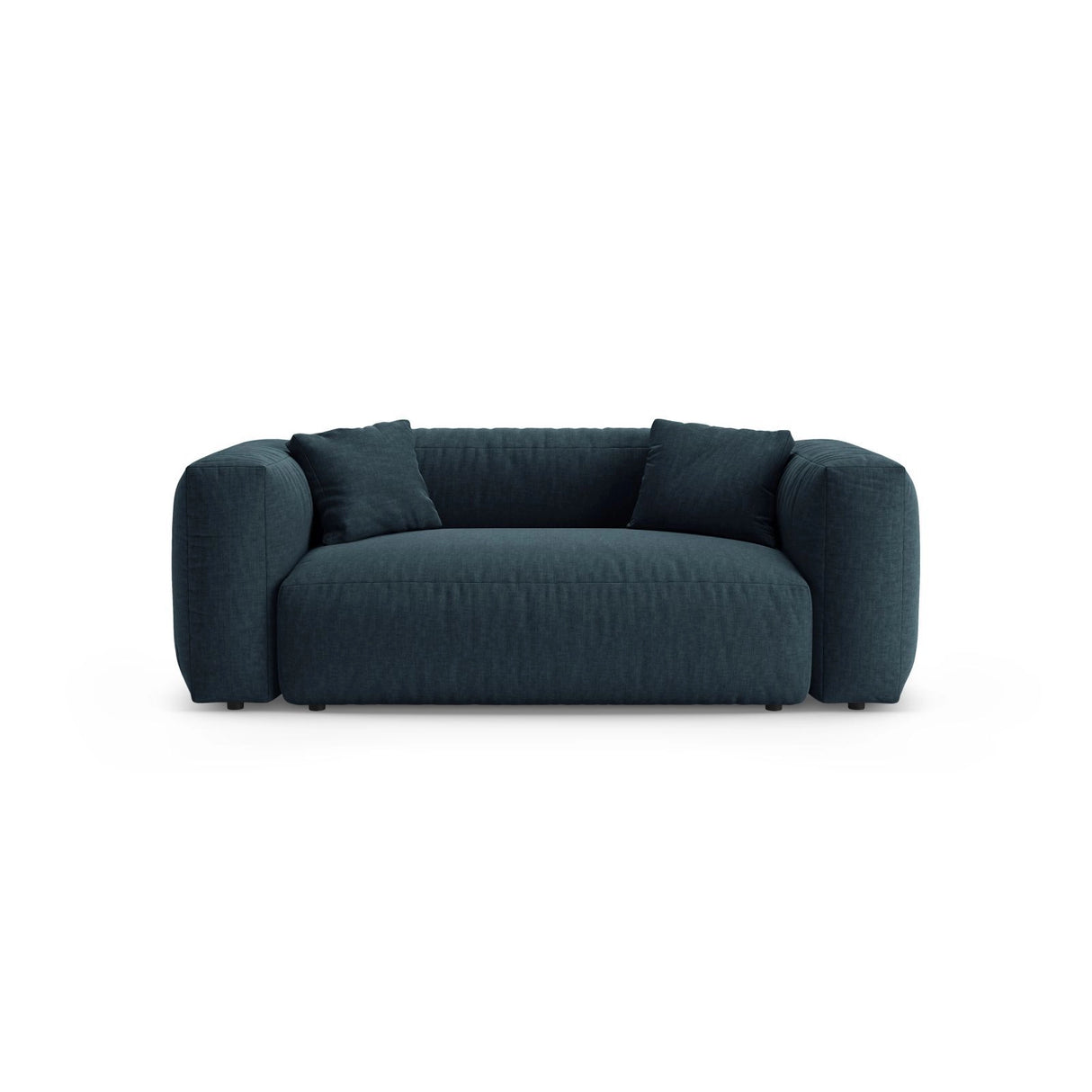 Martina 2-Sitzer Sofa aus Strukturierter Stoff in Blau Jeans (Boston Ocean), 200x106 cm von Micadoni – Bild 1