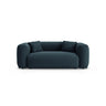 Martina 2-Sitzer Sofa aus Strukturierter Stoff in Blau Jeans (Boston Ocean), 200x106 cm von Micadoni – Bild 1