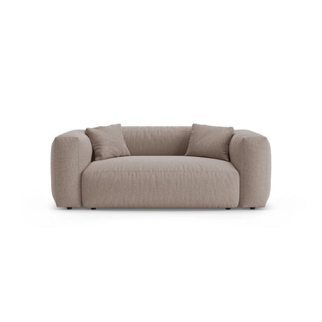 Martina 2-Sitzer Sofa aus Strukturierter Stoff in Dunkelbeige (Boston Trufa), 200x106 cm von Micadoni – Bild 1