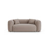 Martina 2-Sitzer Sofa aus Strukturierter Stoff in Dunkelbeige (Boston Trufa), 200x106 cm von Micadoni – Bild 1