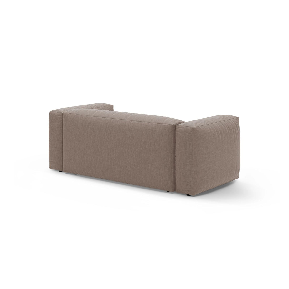 Martina 2-Sitzer Sofa aus Strukturierter Stoff in Dunkelbeige (Boston Trufa), 200x106 cm von Micadoni – Bild 4