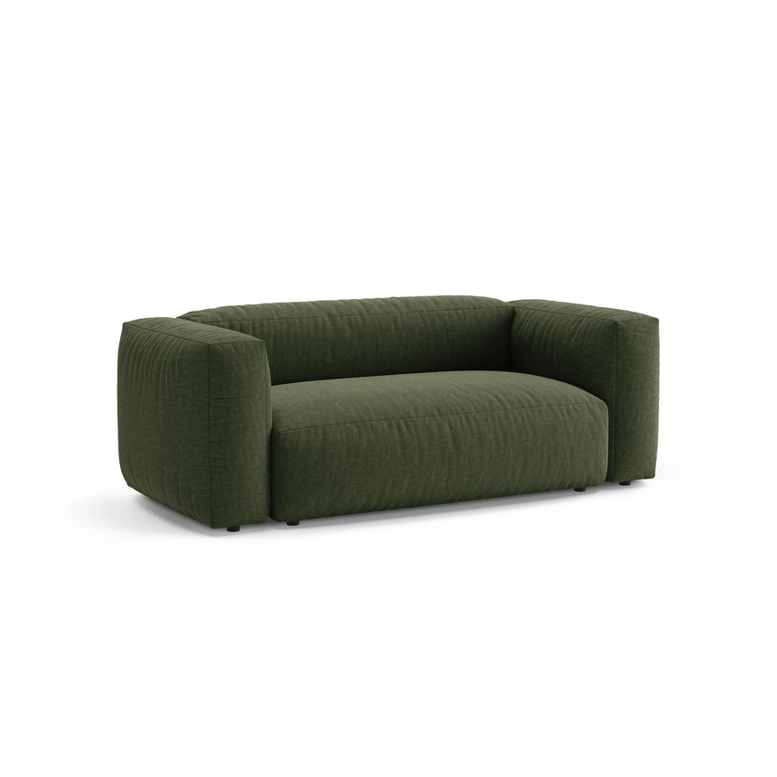 Martina 2-Sitzer Sofa aus Strukturierter Stoff in Grün (Boston Forest), 200x106 cm von Micadoni – Bild 3