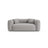 Martina 2-Sitzer Sofa aus Strukturierter Stoff in Hellgrau (Boston Light Grey), 200x106 cm von Micadoni – Bild 1