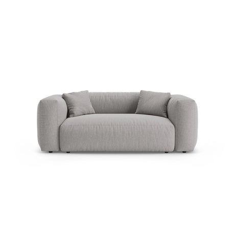 Martina 2-Sitzer Sofa aus Strukturierter Stoff in Hellgrau (Boston Light Grey), 200x106 cm von Micadoni – Bild 1
