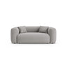 Martina 2-Sitzer Sofa aus Strukturierter Stoff in Hellgrau (Boston Light Grey), 200x106 cm von Micadoni – Bild 1