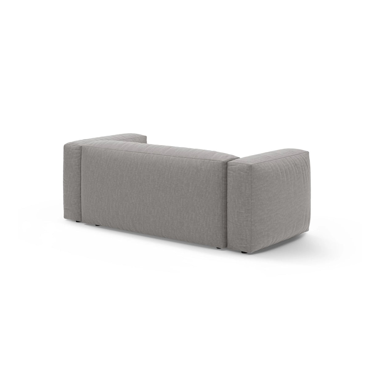 Martina 2-Sitzer Sofa aus Strukturierter Stoff in Hellgrau (Boston Light Grey), 200x106 cm von Micadoni – Bild 4