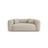Martina 2-Sitzer Sofa aus Strukturierter Stoff in Leichtes Beige (Boston Toffee), 200x106 cm von Micadoni – Bild 1